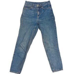 👖 Topshop High-Rise Mom Jeans | 100% Cotton | Retro 90s Fit | Size 25